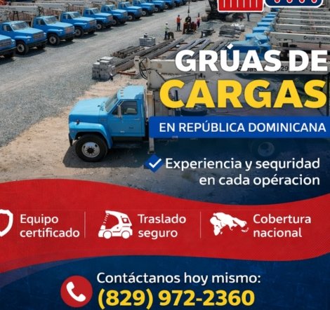 servicios de gruas en republica dominicana.